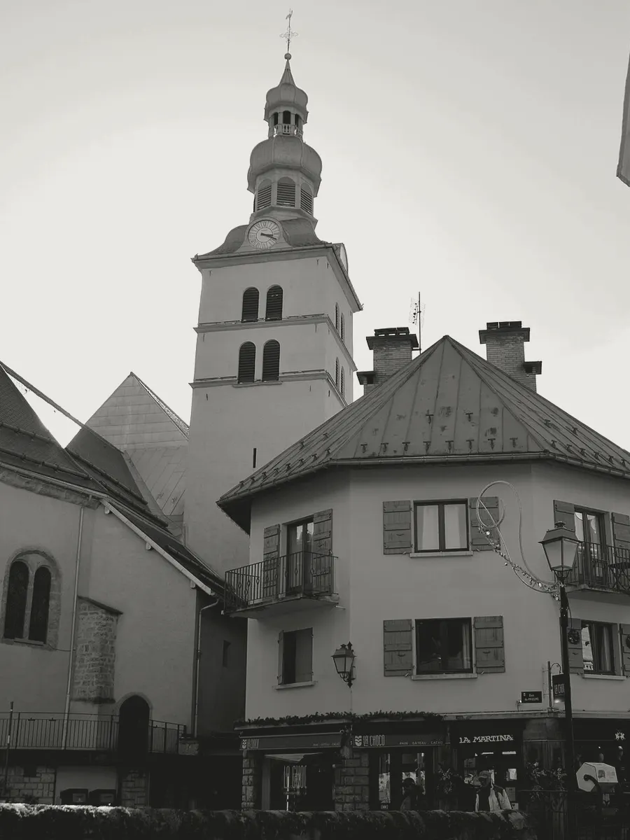 L'église Saint-Jean-Baptiste au centre de Megève